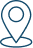 Icône bleue en contour d'une épingle de localisation, indiquant un lieu, une carte ou une adresse.